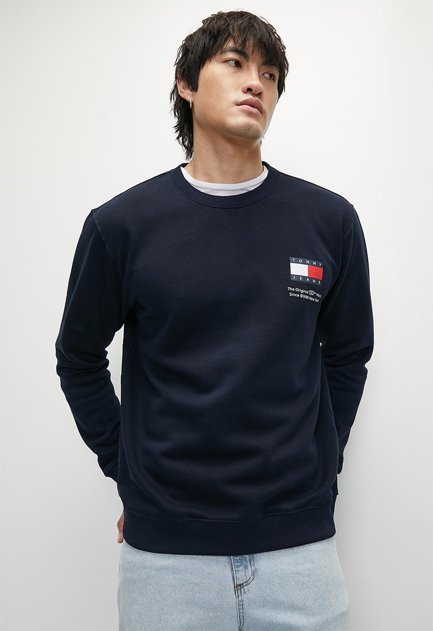 Tommy Hilfiger - TJM REG ESSENTIAL FLAG CNECK EXT - Dark Night Navy