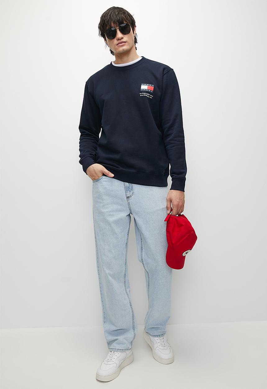 Tommy Hilfiger - TJM REG ESSENTIAL FLAG CNECK EXT - Dark Night Navy