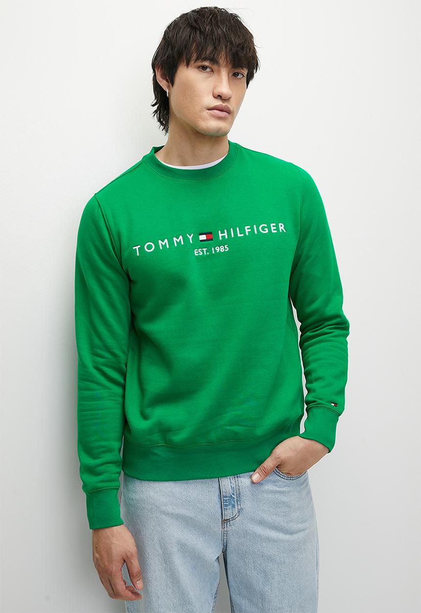 Tommy Hilfiger - TOMMY LOGO SWEATSHIRT - Olympic Green