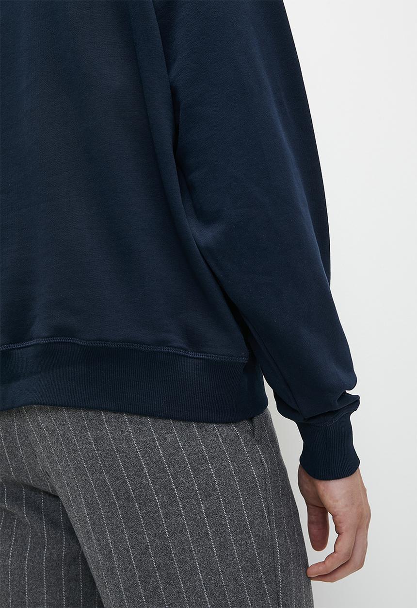 Tommy Hilfiger - TJM BOXY POP VARSITY CREW - Dark Night Navy