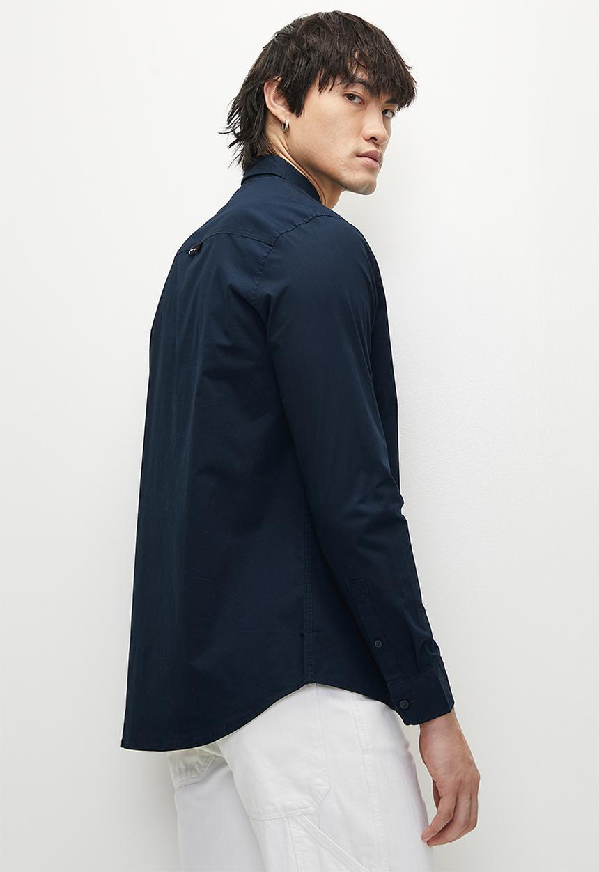 Tommy Hilfiger - TJM ENTRY SLIM POPLIN SHIRT - Dark Night Navy