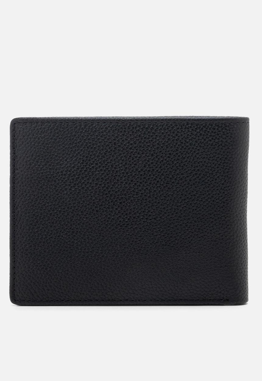Replay - Cow Hammered Leather Wallet - Black