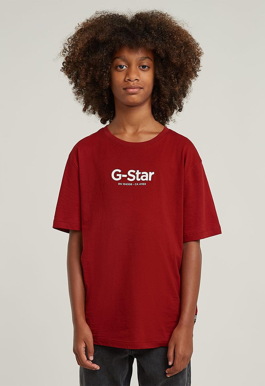 G-STAR - T-shirt Short Sleeve Loose Logo - Dk Baron