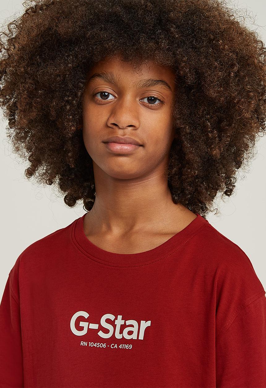 G-STAR - T-shirt Short Sleeve Loose Logo - Dk Baron