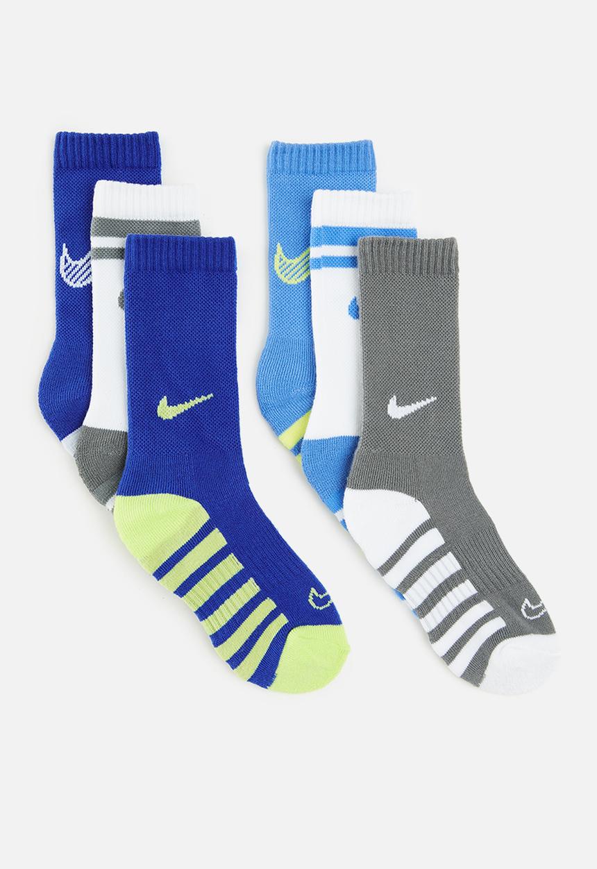 Nike - Nike 6 pack crew sock - blue beyond