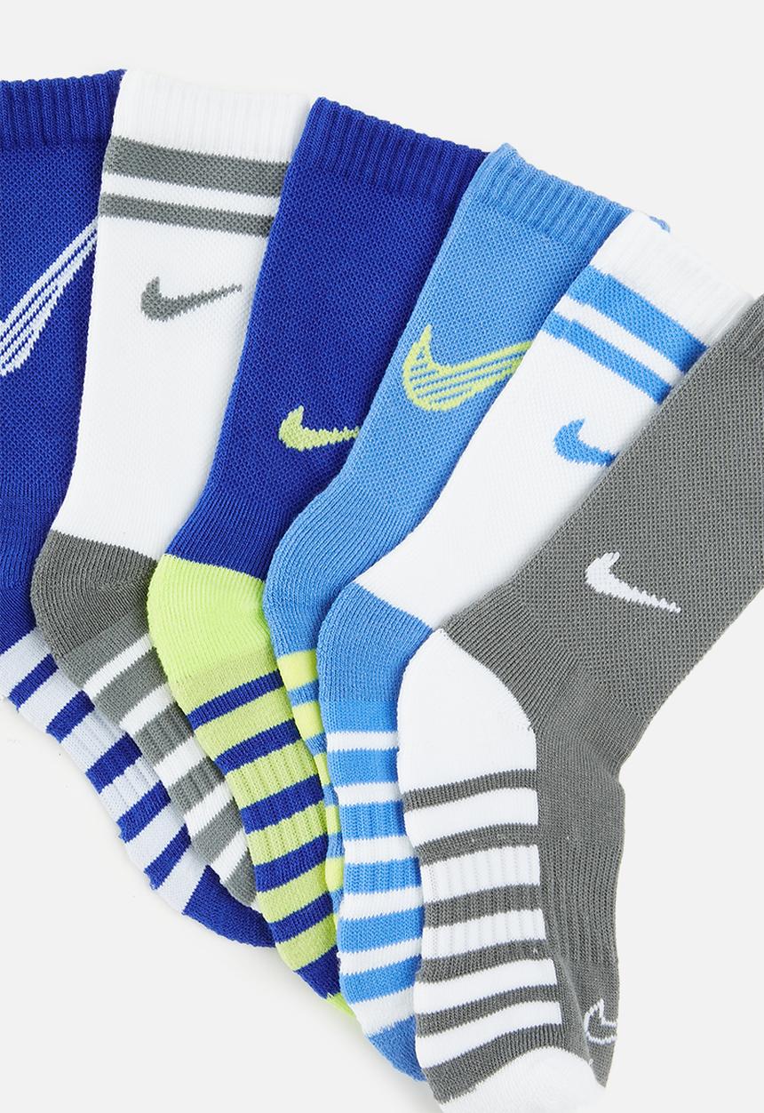 Nike - Nike 6 pack crew sock - blue beyond