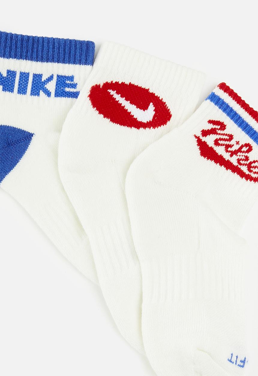 Nike - Nike 3pk quarter sock - sail