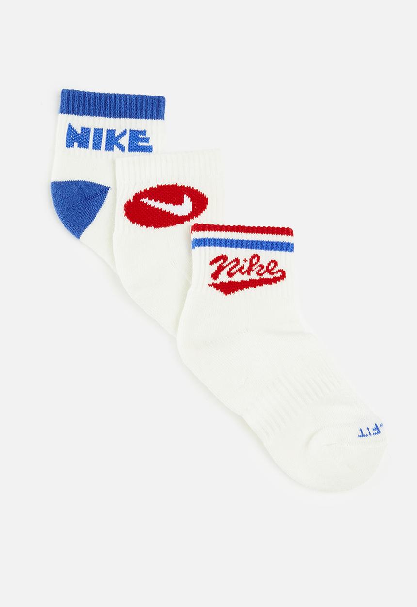 Nike - Nike 3pk quarter sock - sail