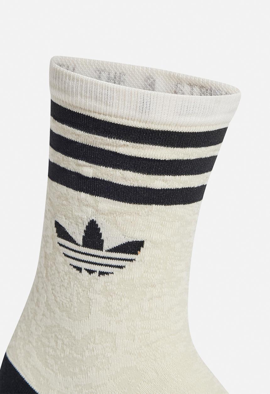 adidas Originals - Snake Crew Socks 2 Pairs - White/Blk