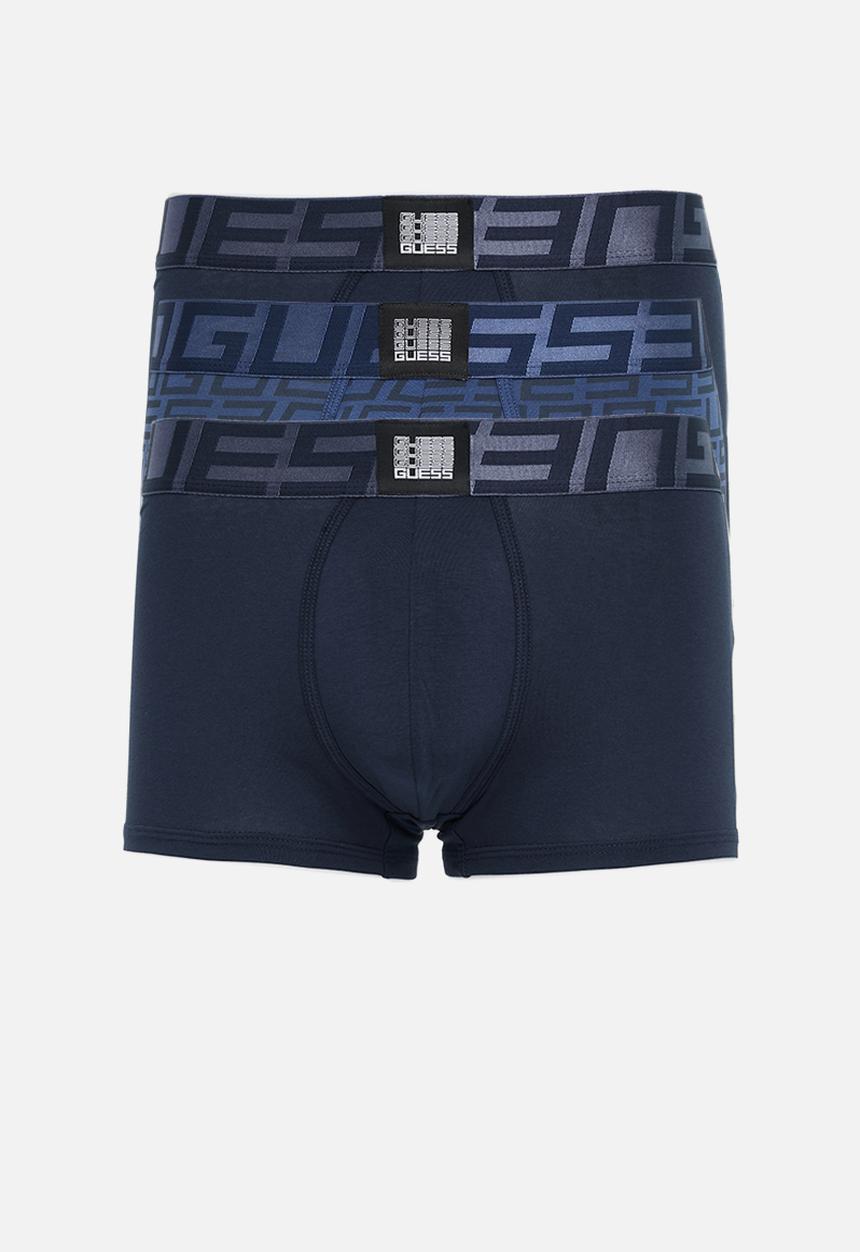 GUESS - Barney cash counte boxer trunk - navy sea	
