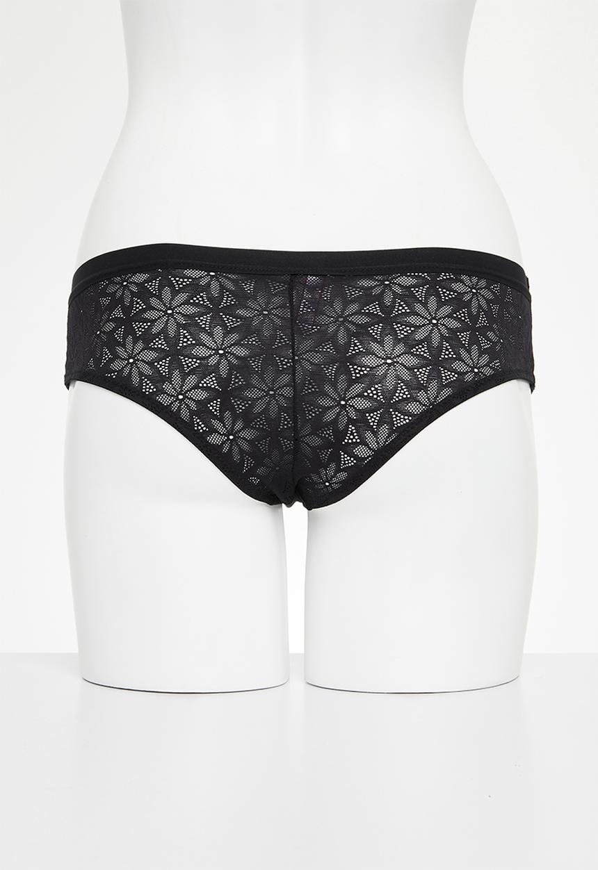 KANGOL - 3 pack lace boyleg - black/print