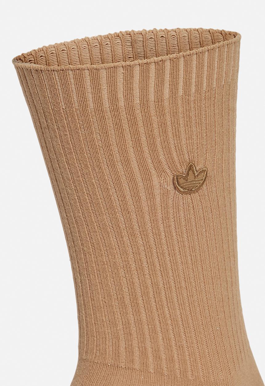 adidas Originals - Premium Essentials Crew Socks 2 Pairs - Brown/Blue