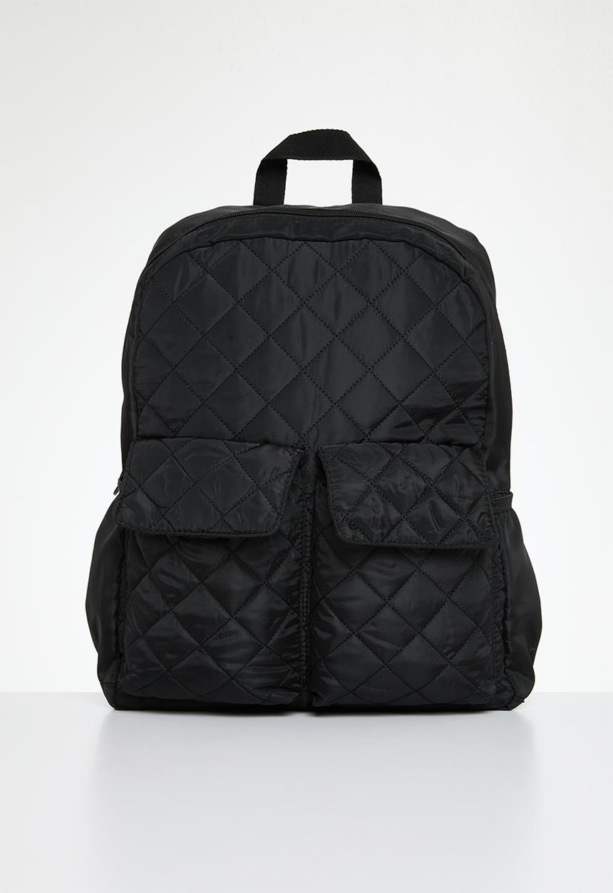Pop Candy - G & S quilted backpack - black