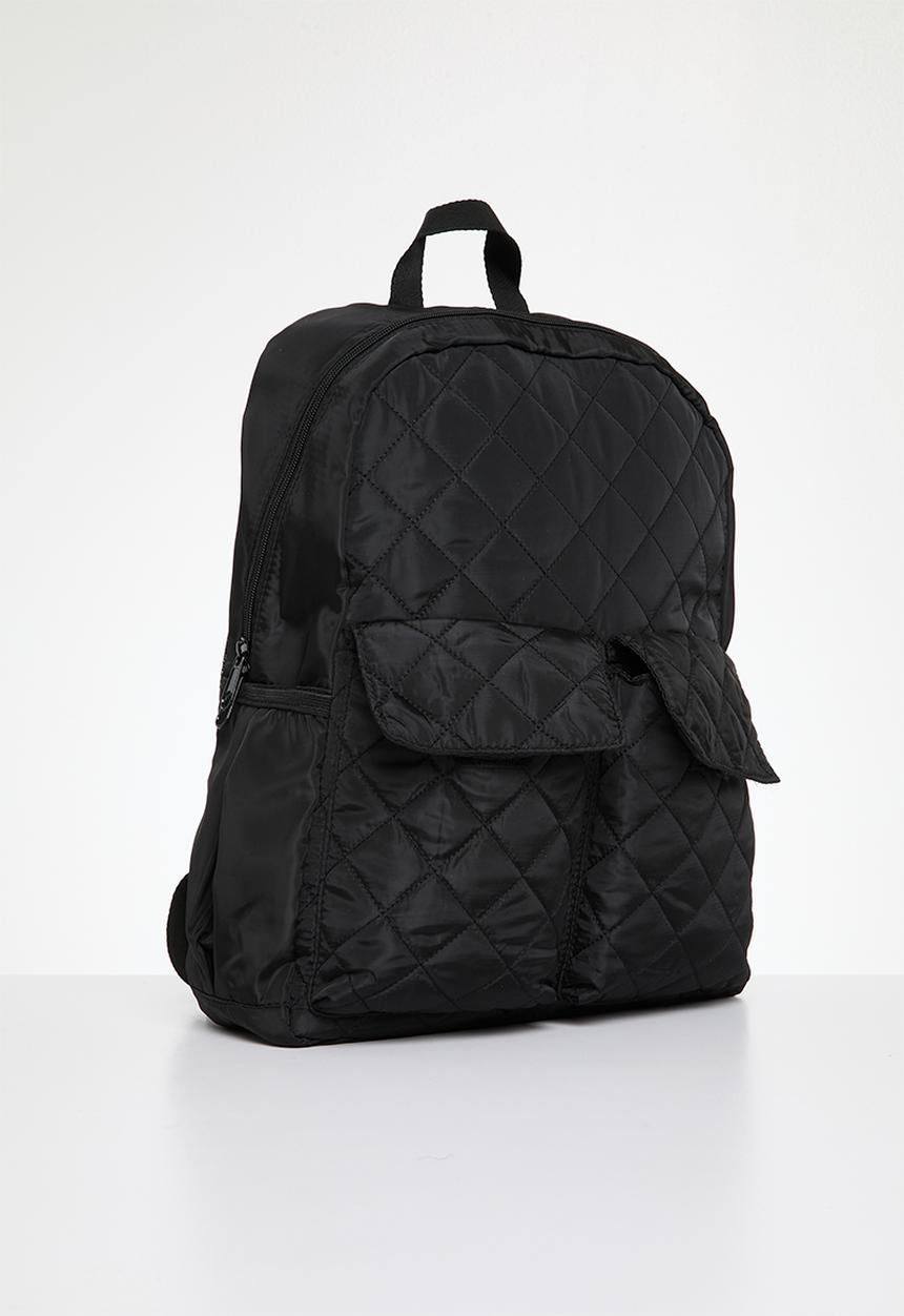 Pop Candy - G & S quilted backpack - black