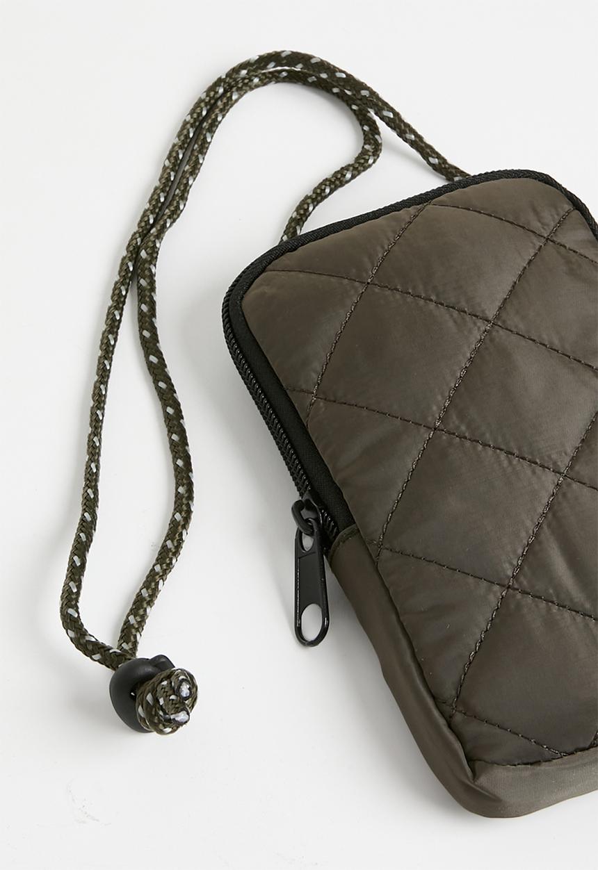 Pop Candy - G & s quilted crossbody - olive