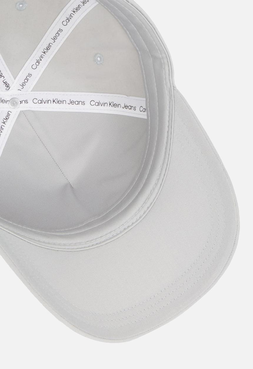 Calvin Klein - Mono logo print cap-mirage gray
