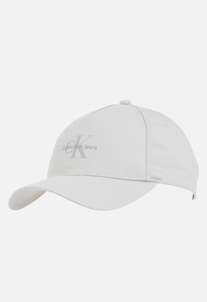 Calvin Klein - Mono logo print cap-mirage gray