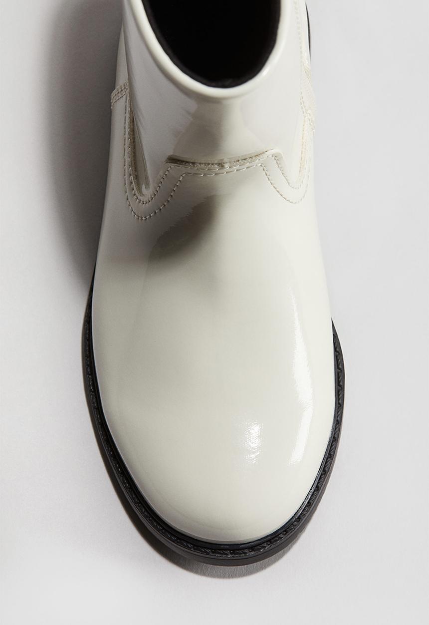 H&M - Patent boots - white