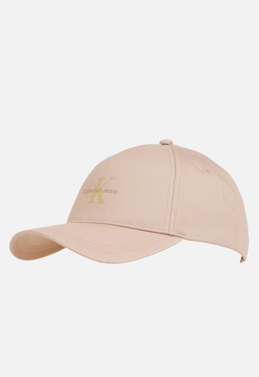 Calvin Klein - Mono logo print cap - crockery