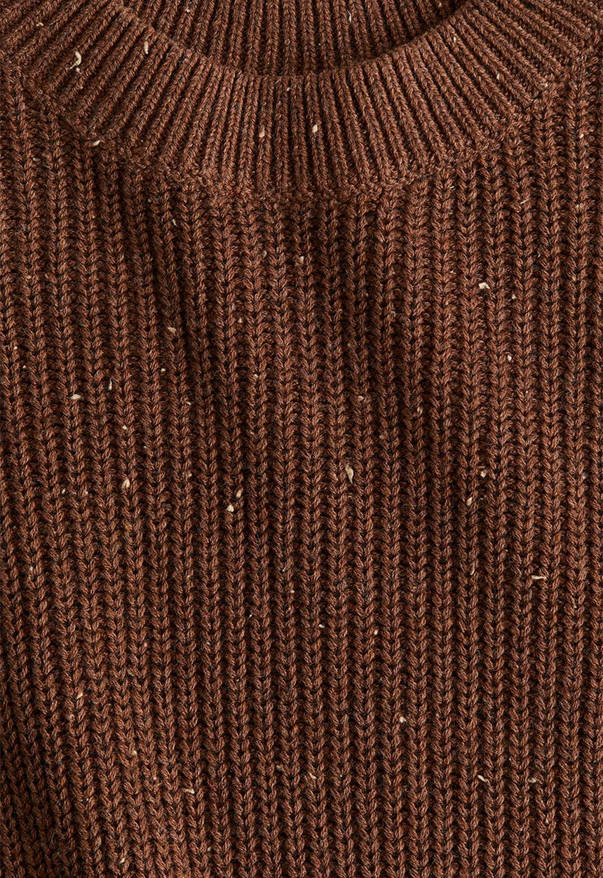 H&M - Rib-knit cotton jumper - brown