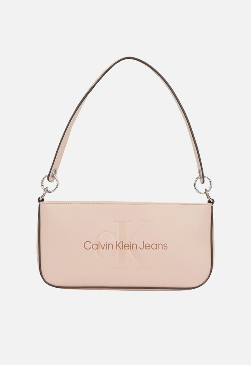 Calvin Klein - Sculpted shoulder pouch25 mono - rose dust
