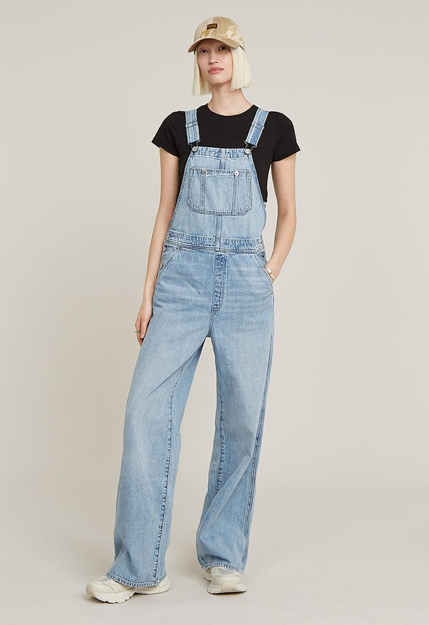 G-STAR - Straight Leg Dungaree Wmn - Sun Faded Cloudburst