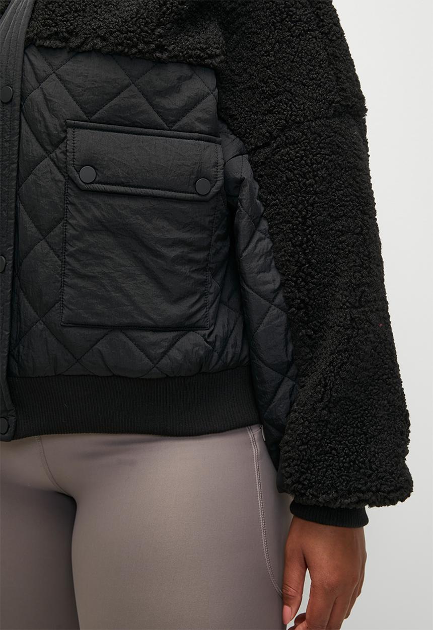Cotton On - Plus Match Pocket Hooded Jacket - Black