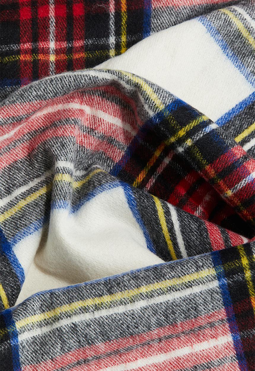 H&M - Scarf - white/checked