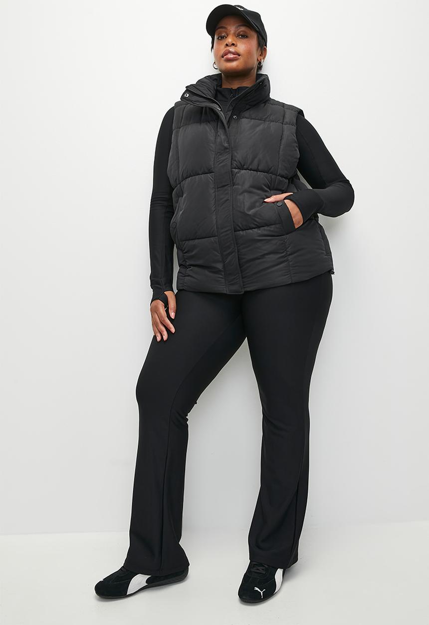 Cotton On - Plus The Mother Puffer Quilted Vest - Black