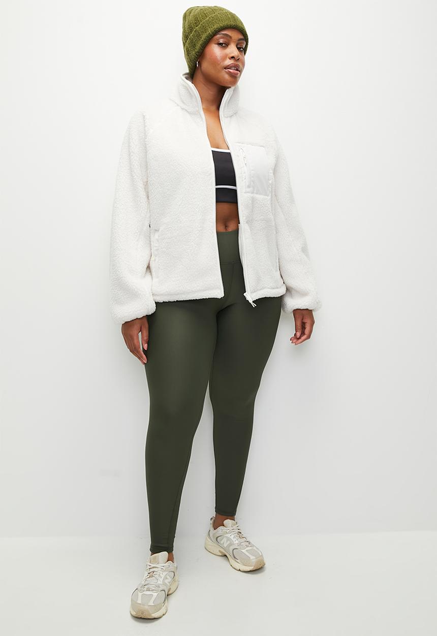 Cotton On - Plus Trail Sherpa Zip Thru - Coconut Milk