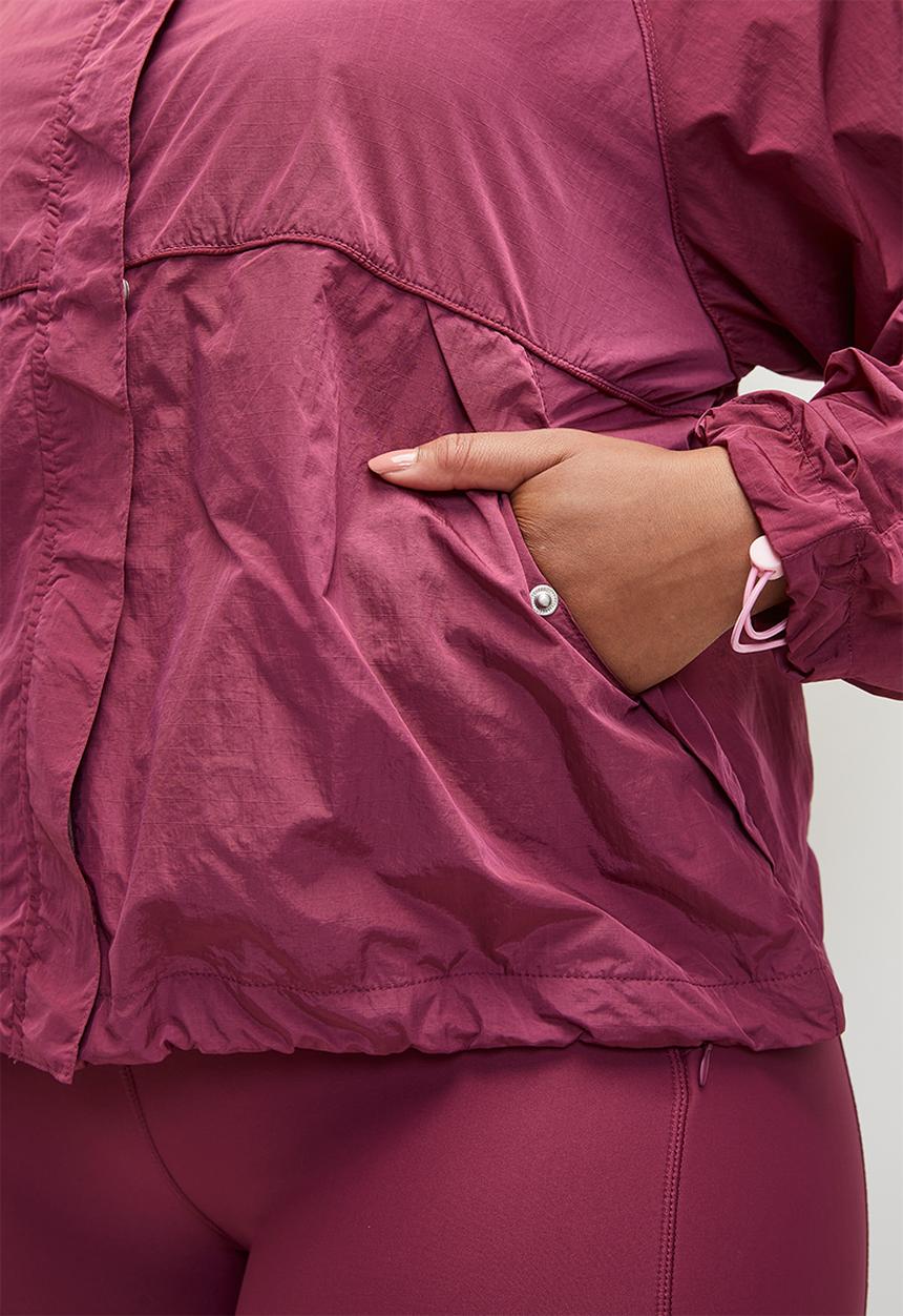 Cotton On - Plus Active Ace Anorak - Sangria
