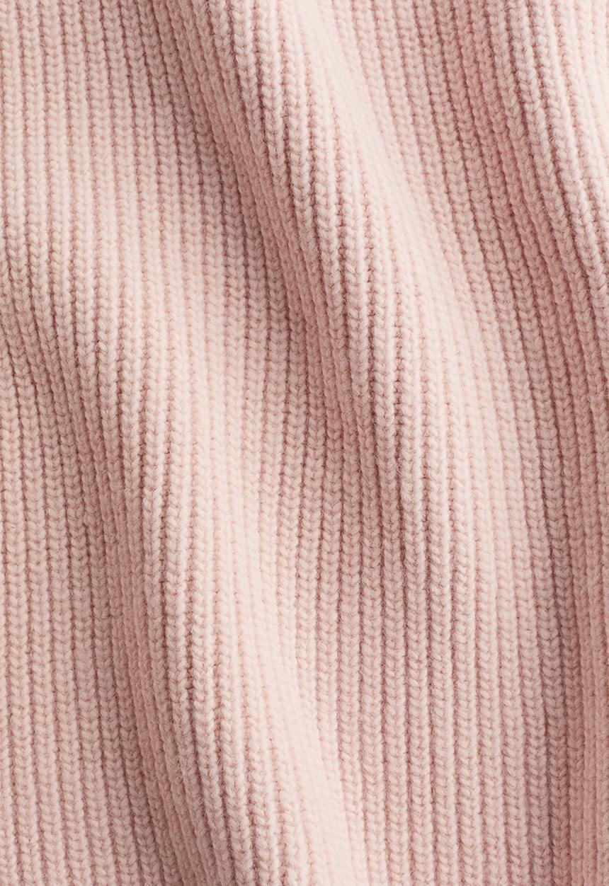 H&M - Rib-knit turtleneck jumper - light pink