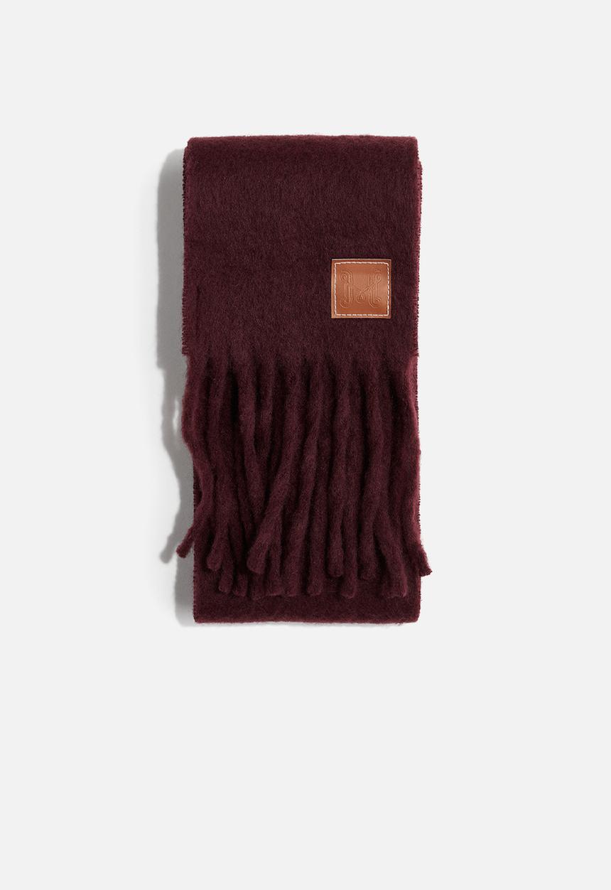 H&M - Fluffy scarf - burgundy
