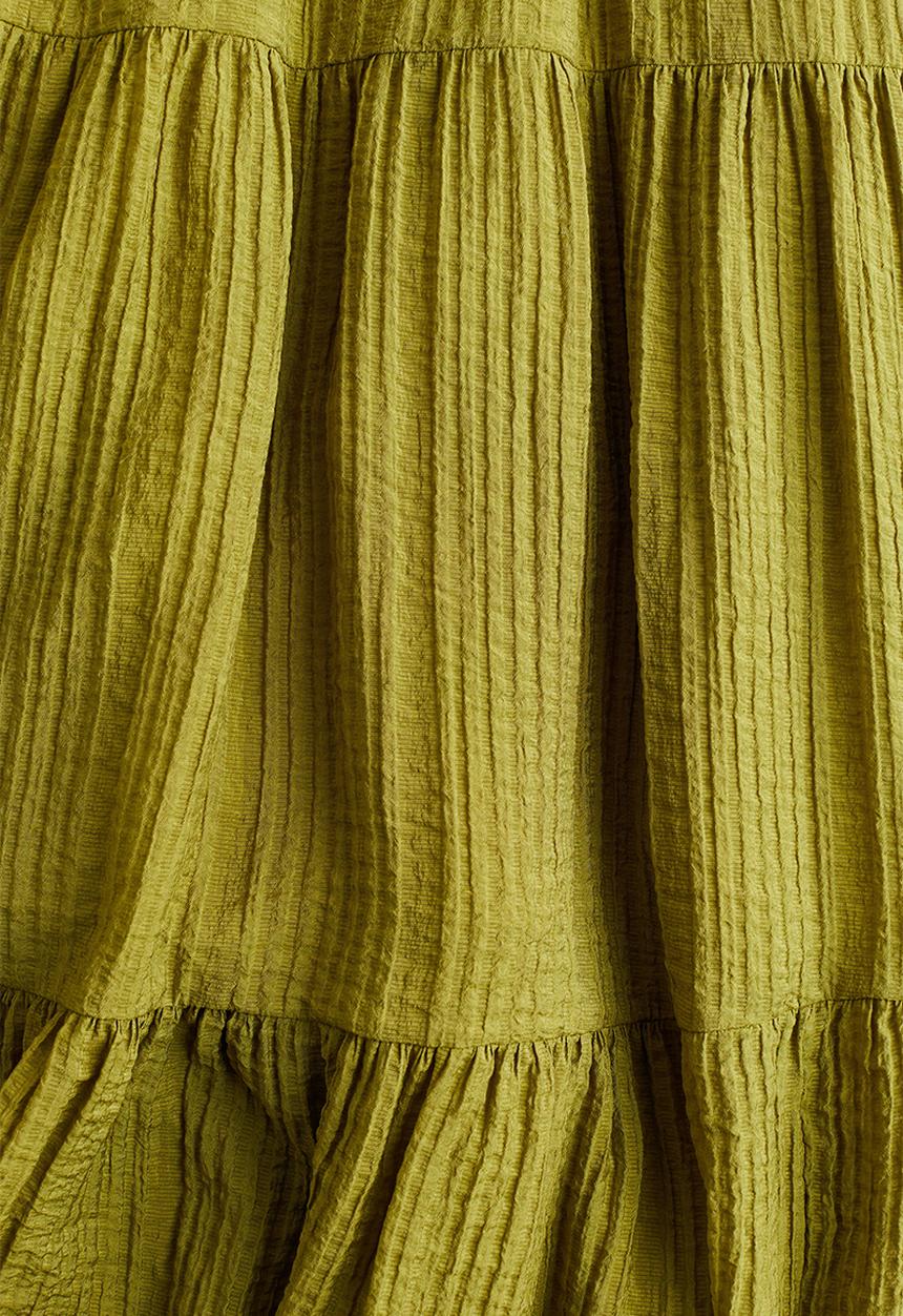 H&M - Tiered dress - olive green 