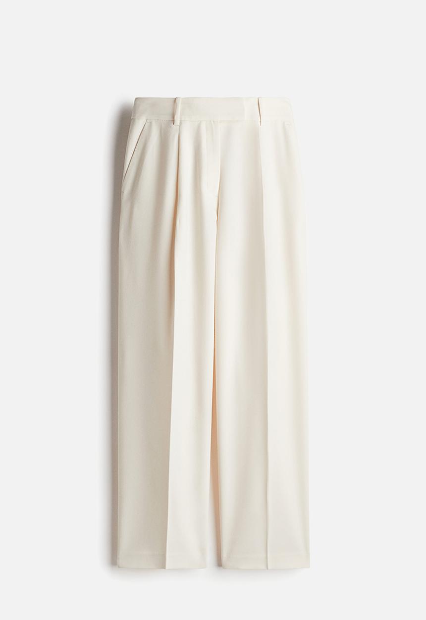 H&M - Straight trousers - cream