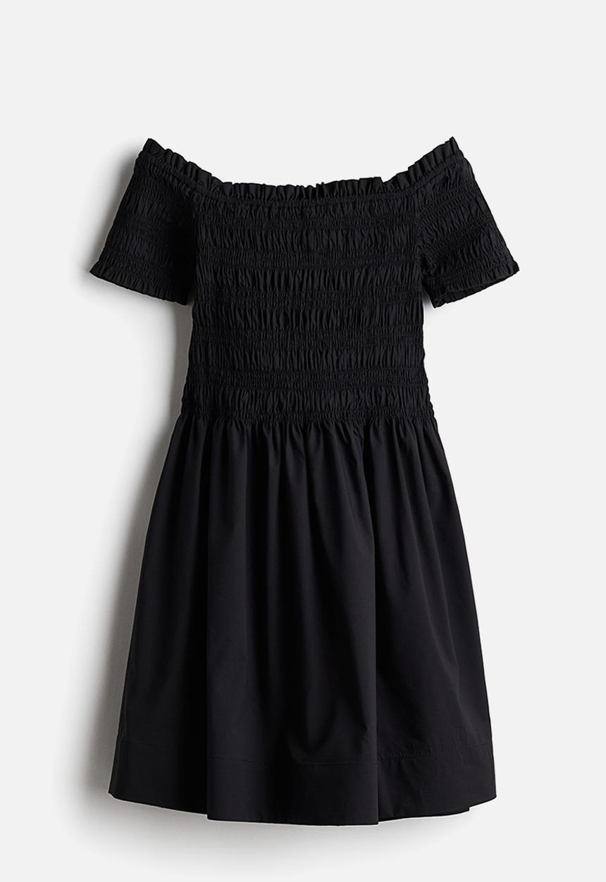H&M - Smocked-top dress - black