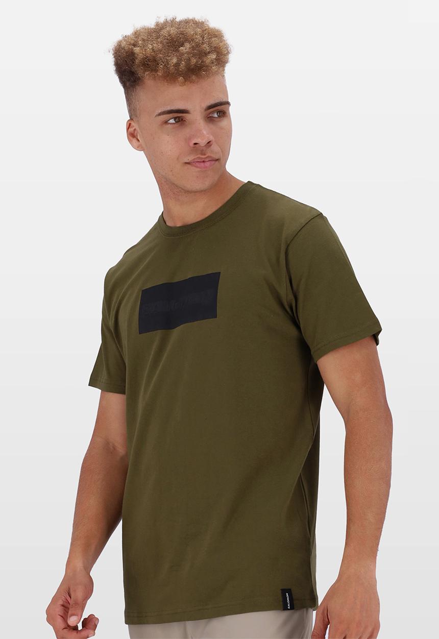 Salomon - Block Out Ss Tee - dark olive 