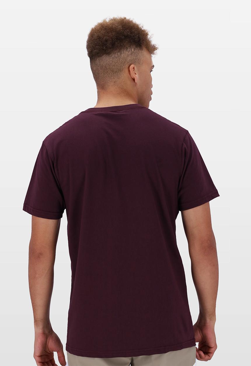 Salomon - Core Logo Ss Tee - Cherry Liquer