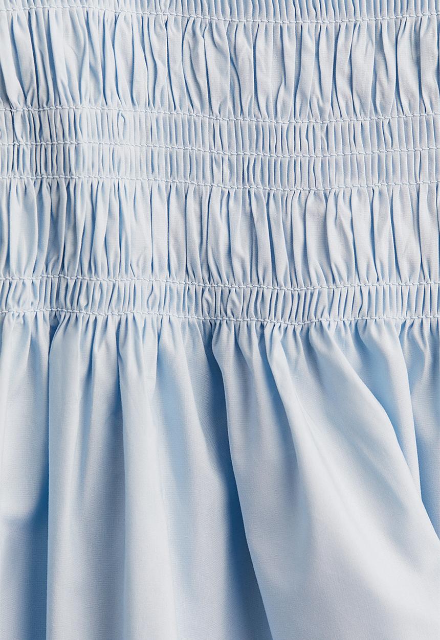 H&M - Smocked-top dress - light blue