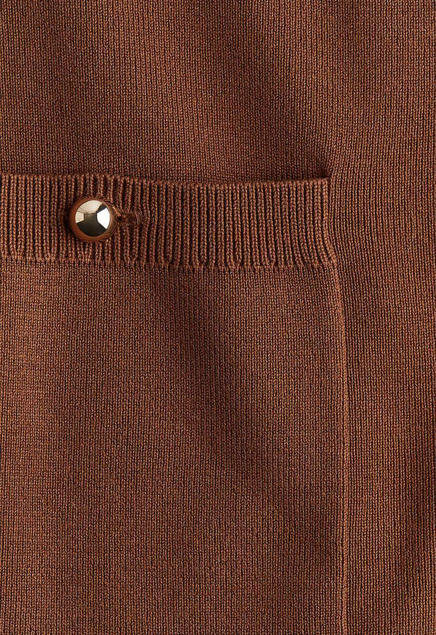 H&M - Fine-knit skirt - brown