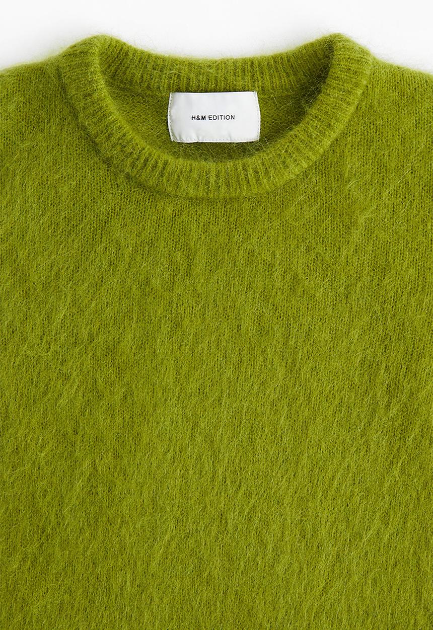 H&M - Mohair-blend jumper - green