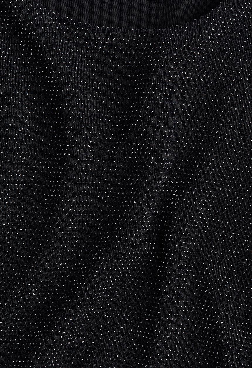 H&M - Jersey top - black/glittery