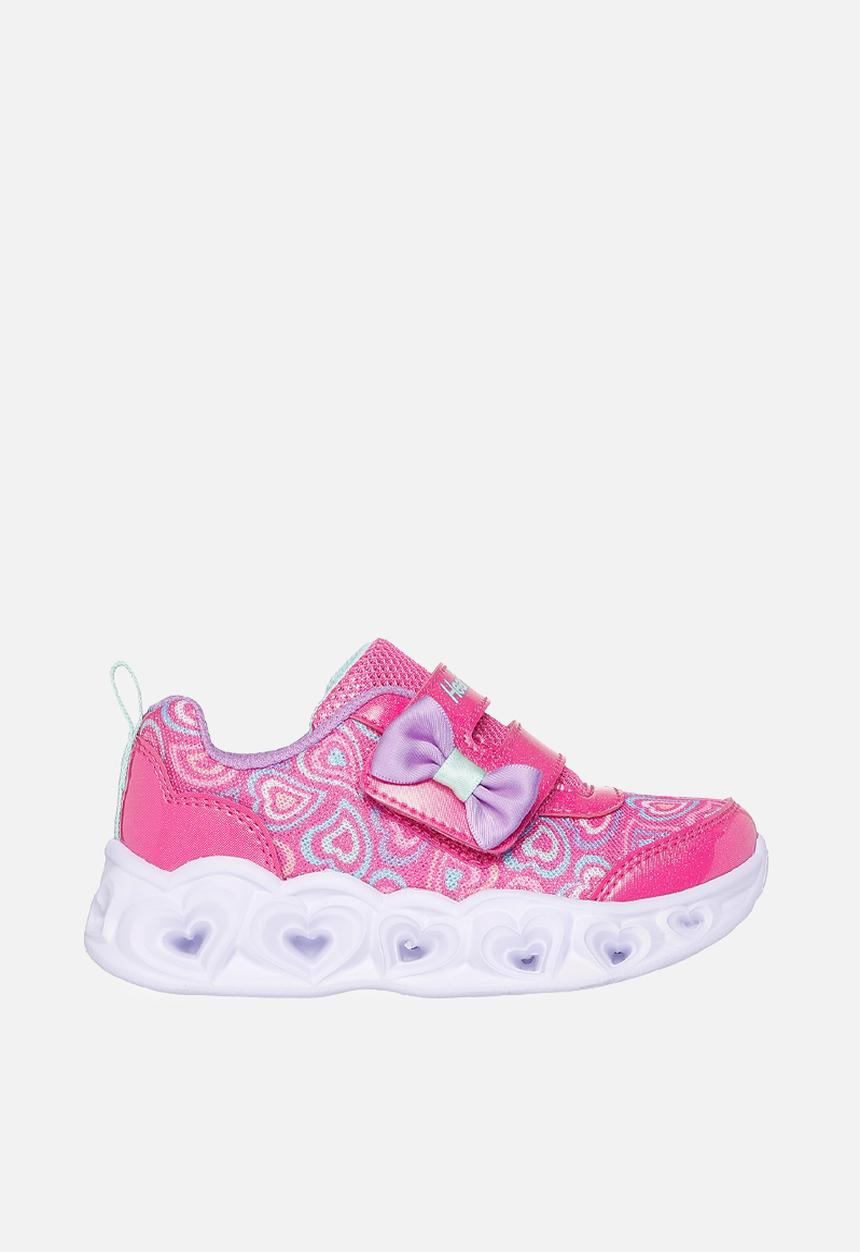 Skechers - Heart Lights - Hotpink Multitrim
