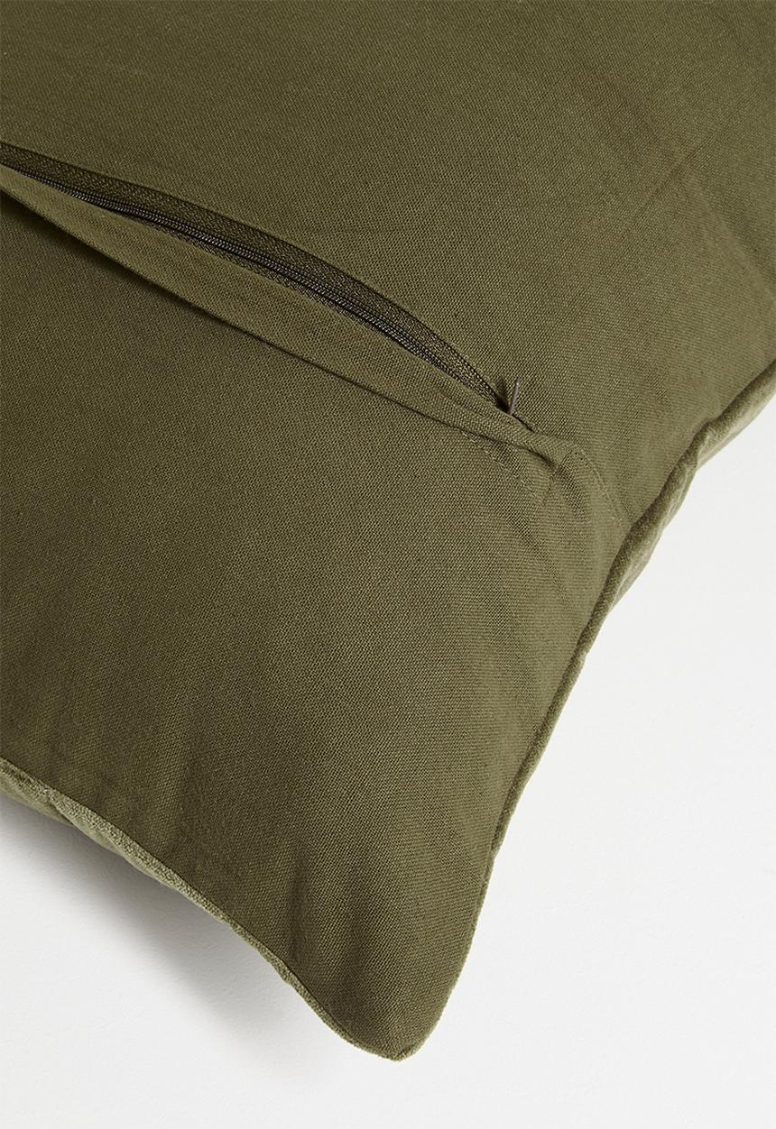Sixth Floor - Velvet Stitched Scatter Cushion Cover - Mocca