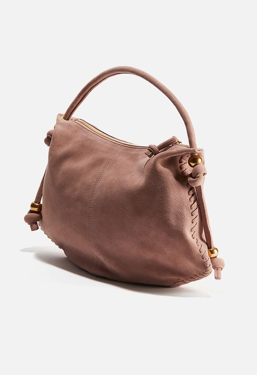 H&M - H&M Studio: Suede shoulder bag - dusty pink