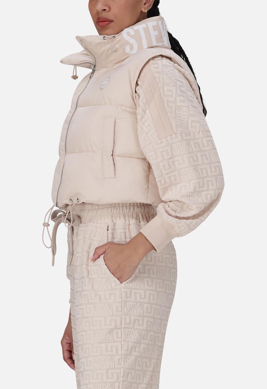 Steve Madden - Asia gilet puffer - stone