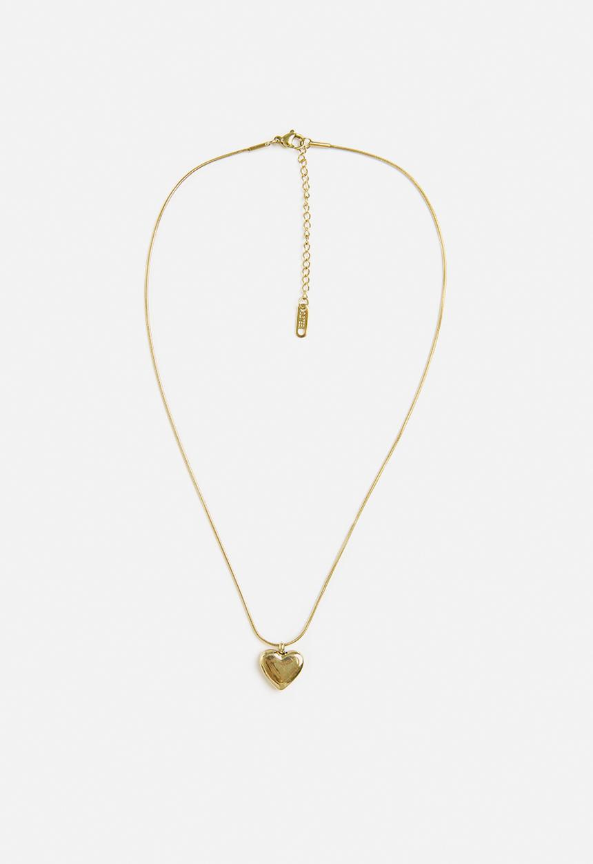 Zoe on Trend - Beautiful heart necklace-gold