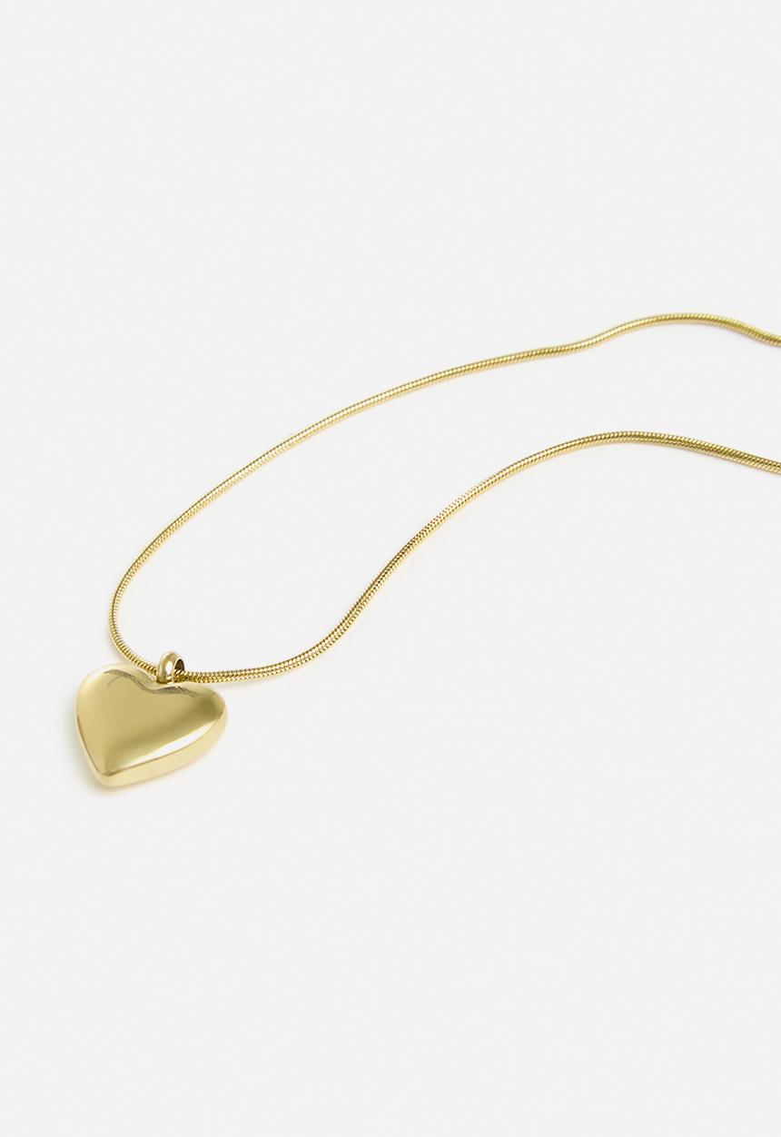 Zoe on Trend - Beautiful heart necklace-gold