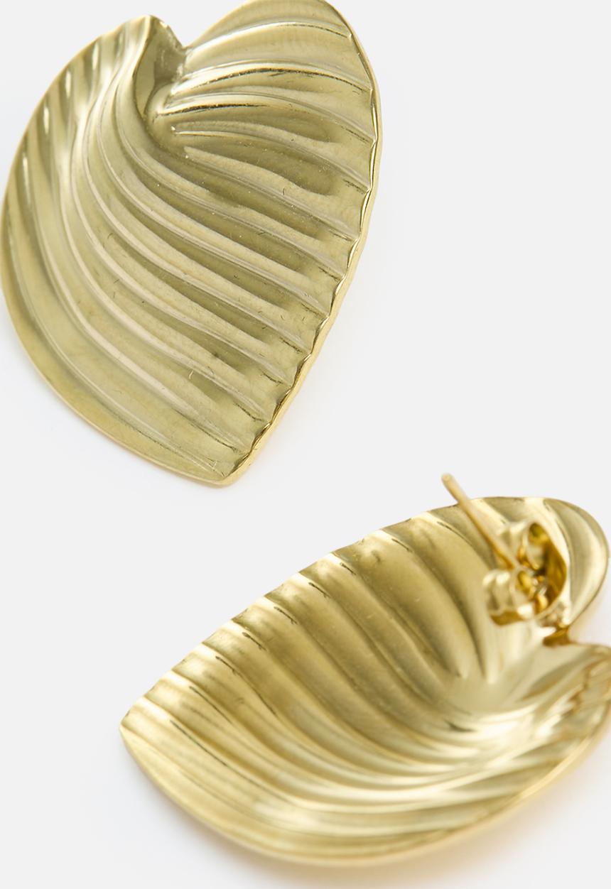 Zoe on Trend - Designer heart earrings - gold