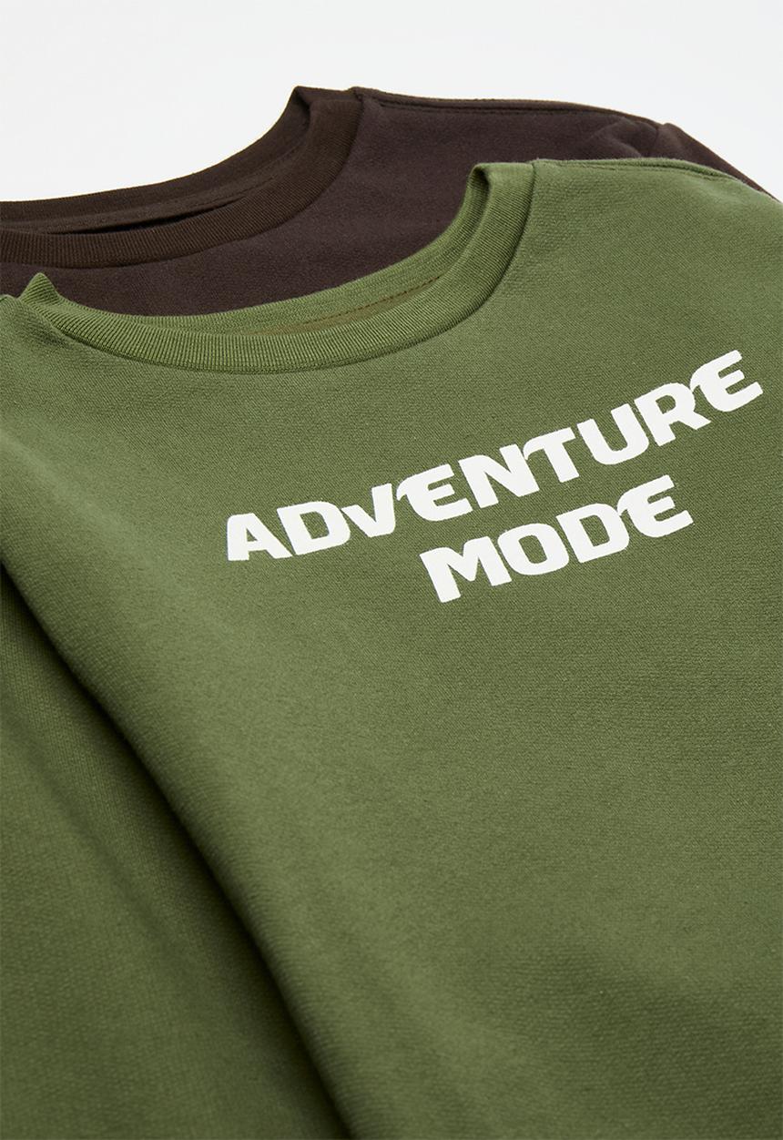 Pop Candy - 2 Pack sweatshirt - black/olive